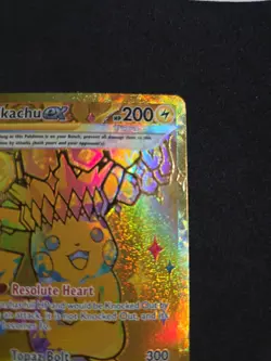 Pikachu EX # 179/131 Hyper Rare GOLD HOLO Pokemon TCG Prismatic Evolutions - Image 5