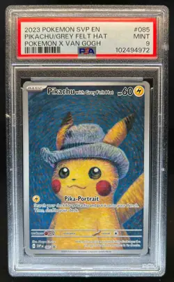 2023-25 Pokemon SV Black Star Promos SVP EN Pikachu #085 PSA 9 - Image 1