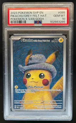2023-25 Pokemon SV Black Star Promos SVP EN Pikachu #085 PSA 10 - Image 1