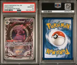 2023 POKEMON PAL EN-PALDEA EVOLVED #212 MISMAGIUS ILLUSTRATION RARE PSA 10 👻 - Image 3