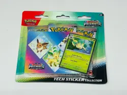 Pokemon TCG Scarlet Violet Prismatic Evolutions Tech Sticker Collection Leafeon - Image 1