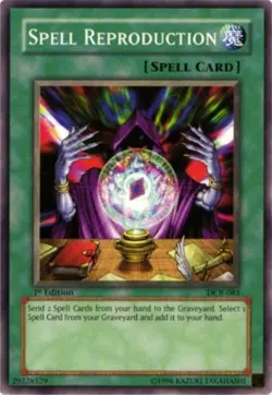 Yugioh! LP Spell Reproduction - DCR-083 - Common - 1st Edition Lightly Played, E - Image 1
