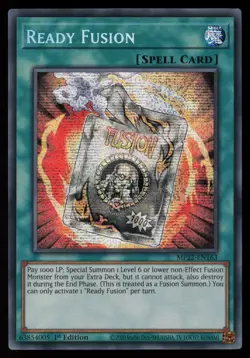 Yugioh Ready Fusion MP22-EN163 1st Edition Prismatic Secret Rare NM - Image 1