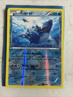 Lapras 28/122 Reverse Holo XY BREAKpoint Pokemon Card - Image 1