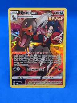 Houndoom TG10/TG30 Swsh09: Brilliant Stars Trainer Gallery Holo Pokemon Card - Image 2