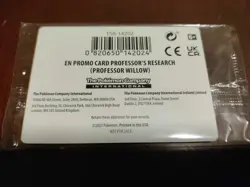 Pokemon TCG GO Professor's Research Willow Trainer Promo Card SWSH178 Sealed - Image 1