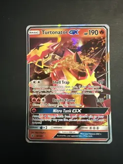 Pokemon TCG Turtonator GX Guardians Rising 18/145 Holo Ultra Rare - NM Card - Image 1