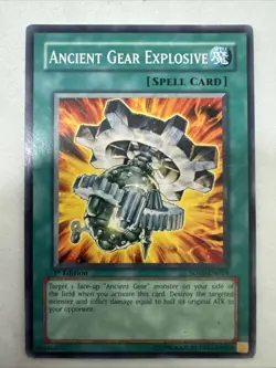 Ancient Gear Explosive-YuGiOh spell card- 1st edition - Image 1