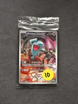 Pokemon TCG Destined Rivals Team Rockets Wobbuffet Promo Card 203 Sealed - Image 1