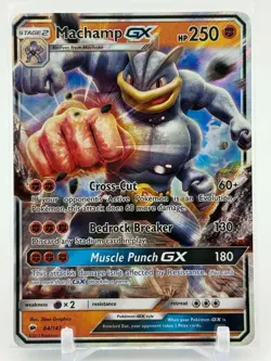 Machamp GX - 64/147 - Ultra Rare - Burning Shadows - Pokemon Card - NM/M - Image 1