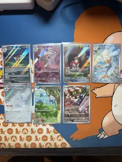Pokemon TCG Stellar Crown Illustration Rare IR Cards | 7 Card Lot NM | Lot #4 - Image 1