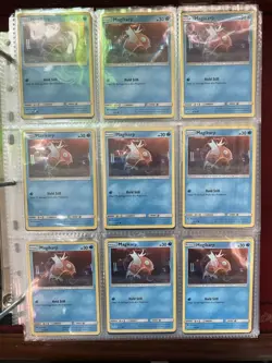 Pokemon Binder Page Lot - 18x Magikarp Holo Card Set - Image 1