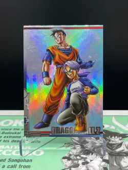 Dragon Ball Trunks & Son Gohan ENSKY Card S-22 Holo Japanes - Image 1