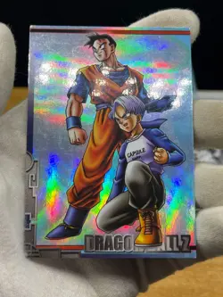 Dragon Ball Trunks & Son Gohan ENSKY Card S-22 Holo Japanes - Image 2