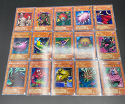 Yugioh lot 15 cards Monster Cards Kuriboh Needle Worm Mask of Darkness etc - Image 1
