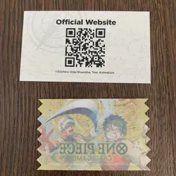One Piece Card Game Anime Expo AX 2023 Monkey D Luffy Promo P-037 TGC & Ribbon - Image 5
