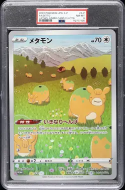 2022 POKEMON JPN S PROMO LATIAS JUMBO CARD COLLECTION FULL ART/DITTO PSA 8 - Image 1