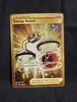 Energy Switch 212/195 Silver Tempest Gold Secret Rare Holo Pokemon Card - Image 1