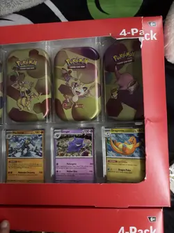 Pokemon 4 Mini Tins + 4 Promo Cards Bundle - 151 SAMS CLUB EXCLUSIVE - Both Sets - Image 4