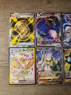Lot of 9 Full Art Pokemon Cards Near Mint NM No Duplicates - Image 2