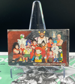 Dragon Ball Goku Gohan Bulma Poccolo ChiChi Menko Card Silver retro Japanes - Image 1
