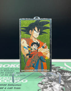 Dragon Ball Son Goku Gohan Kaku Menko Silver Card retro Japanes Shueisha - Image 1
