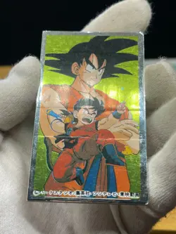 Dragon Ball Son Goku Gohan Kaku Menko Silver Card retro Japanes Shueisha - Image 2