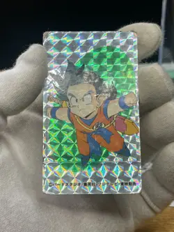 Dragon Ball Son Gohan Menko Card Prism retro Japanes - Image 2