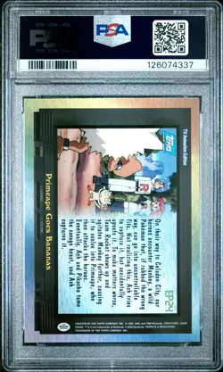 2000 TOPPS POKEMON TV ANIMATION SERIES EPISODE CARDS PRIMEAPE GOES BANANAS PSA 6 - Image 2