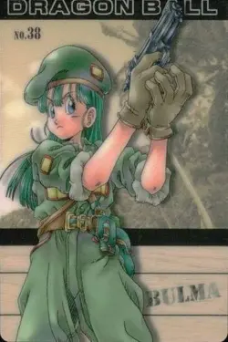 Dragon Ball Gumi Card Gumica Red Back No.38 Bulma 2004 - Image 2