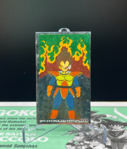 Dragon Ball Vegeta Kaku Menko Silver Card retro Japanes Shueisha - Image 1