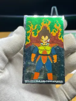 Dragon Ball Vegeta Kaku Menko Silver Card retro Japanes Shueisha - Image 2