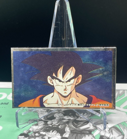 Dragon Ball Son Goku Menko Card Silver retro Japanes 02 - Image 1