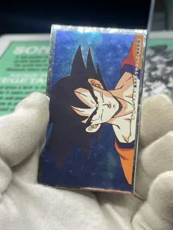 Dragon Ball Son Goku Menko Card Silver retro Japanes 02 - Image 2