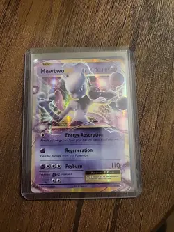 Pokemon Mewtwo EX TCG Evolutions XY Ultra Rare Card 52/108 NM/M Condition - Image 1