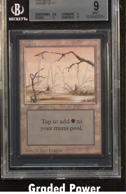 Beta Swamp BGS 9 (2570) Magic MTG - Image 1