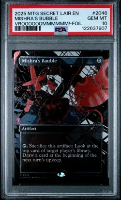 2025 MTG SECRET LAIR DROP VROOOOOOMMMMMM!-FOIL #2046 MISHRA'S BUBBLE PSA 10 - Image 1