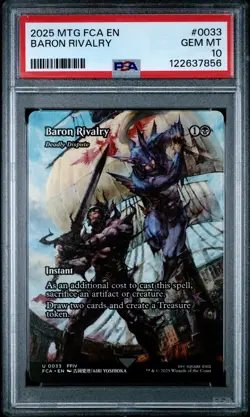 2025 MTG FINAL FANTASY: THROUGH THE AGES #0033 BARON RIVALRY PSA 10 - Image 1