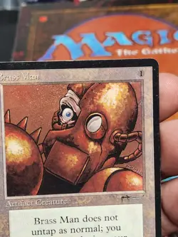 Brass Man Arabian Nights LP Light Play MTG Magic The Gathering - Image 4