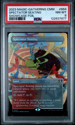 2023 MTG COMMANDER MASTERS SC-FOIL #664 SPECTATOR SEATING PSA 8 - Image 1