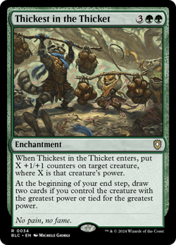 Thickest in the Thicket #34 | Near Mint | BLC Bloomburrow Commander Magic MTG - Image 1