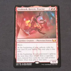 Urabrask, Heretic Praetor 129 MTG Streets of New Capenna (SNC) Mythic NM - Image 1