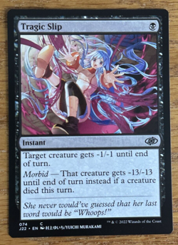 MTG Jumpstart 2022, Tragic Slip - Image 1