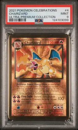 2021 POKEMON CELEBRATIONS ULTRA-PREMIUM COLLECTION #4 CHARIZARD PSA 9 - Image 1