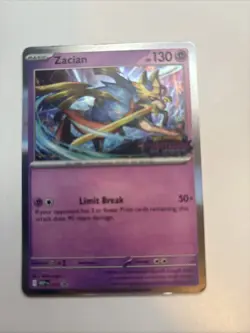 Pokemon TCG Zacian 015 Phantasmal flames Prerelease promo - Image 1