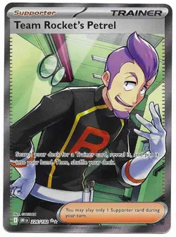 Pokemon TCG Team Rockets Petrel 226/182 SV Destined Rivals Ultra Rare Full Art - Image 1