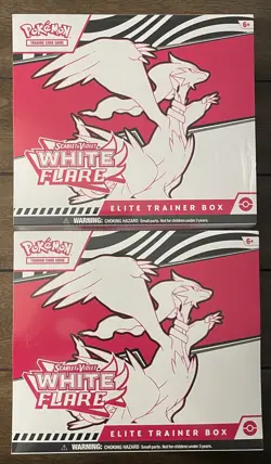 Pokemon TCG SV10.5 White Flare ETB Lot - 2 Sealed Boxes - Image 1