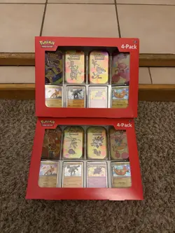 Set Of 2 Sam’s Club Pokemon Scarlet And Violet 151 Mini Tin 4 Pack - Image 1