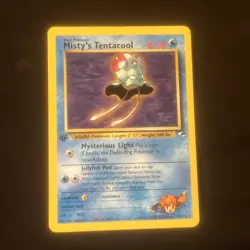 Pokemon 1st Edition Misty's Tentacool (32) Rare Gym Heroes 032/132 NM - Image 1