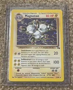 Magneton 11/62 Fossil Holo Unlimited LP/NM Pokemon TCG - Image 1